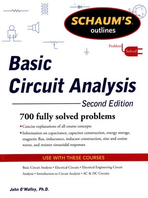 cover image of Schaum's Outline of Basic Circuit Analysis